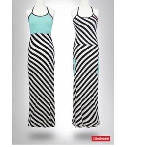 The Undress Mint Striped Maxi Dress
